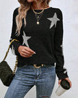 Fashionable Five-Pointed Star Sweater