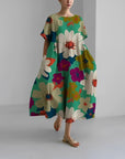 Retro Big Swing Loose Maxi Dress