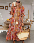 Elegant Vacation Style Maxi Dress
