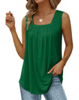 Square Neck Sleeveless T-Shirt