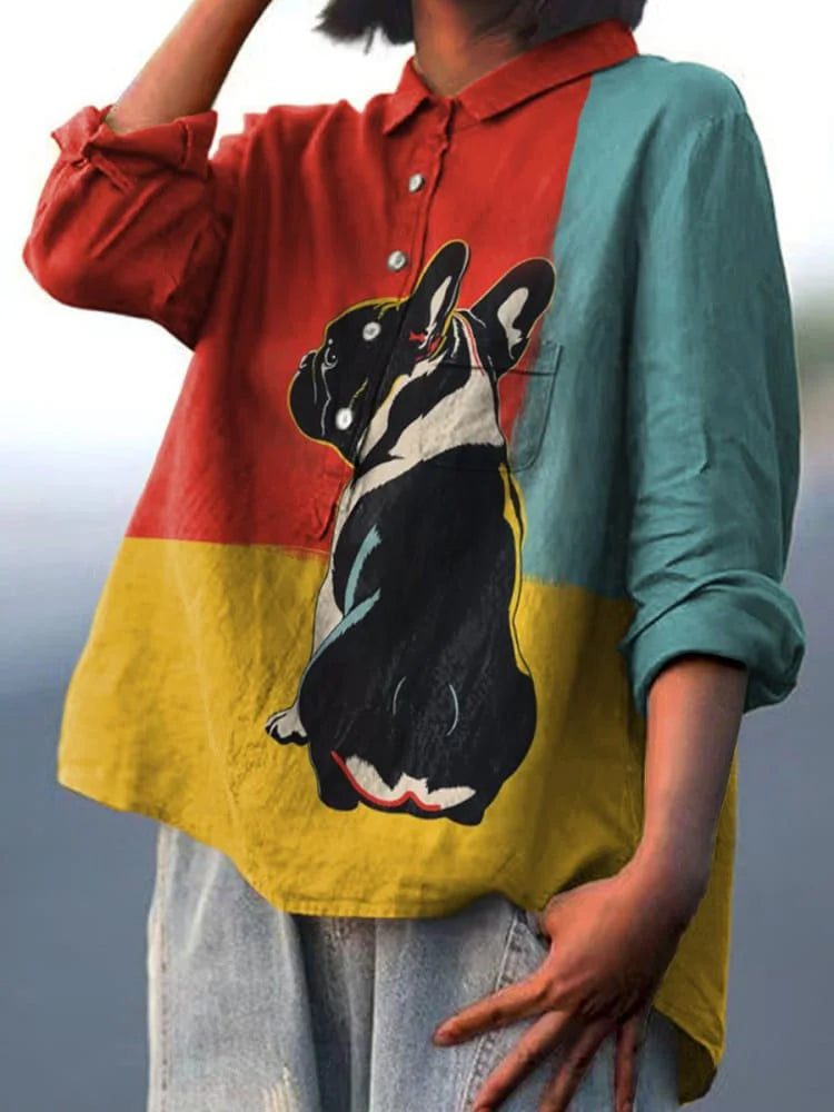 Dog Lover Shirt with Milo’s Illustration