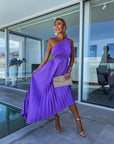 Elegant One-Shoulder Midi Dress