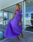 Elegant One-Shoulder Midi Dress