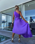 Elegant One-Shoulder Midi Dress