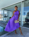 Elegant One-Shoulder Midi Dress