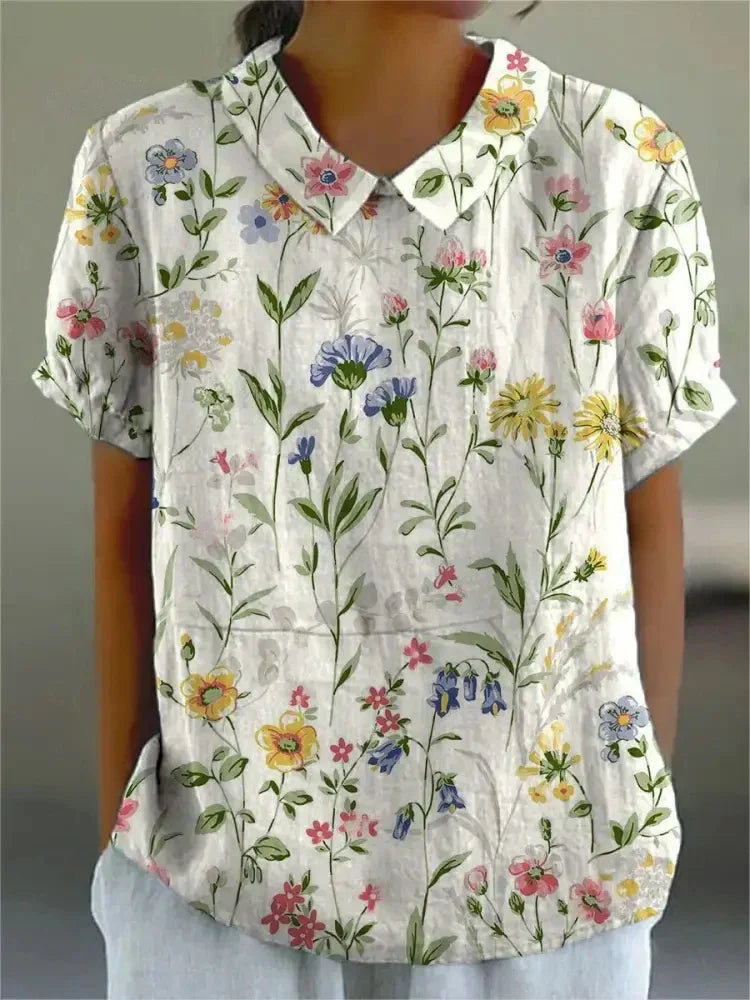 Lightweight Floral Print Shirt