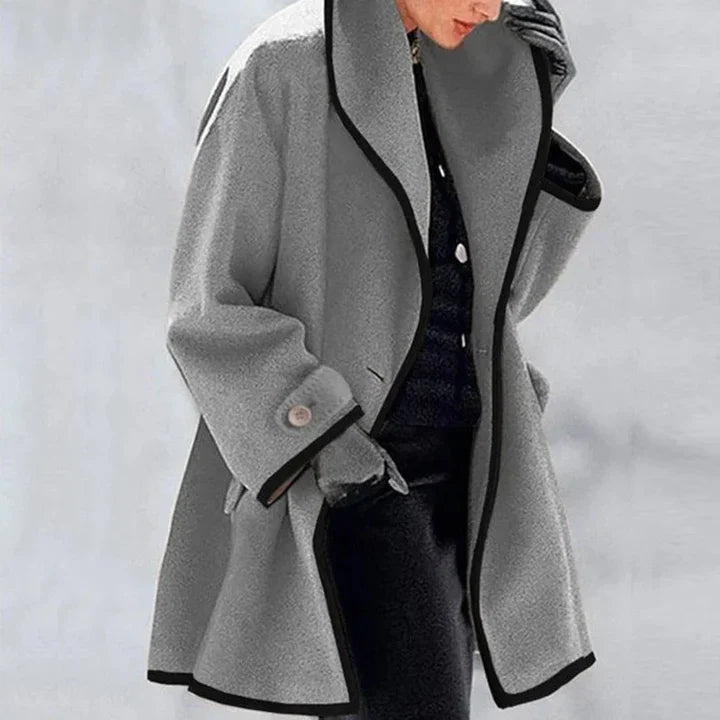 Stylish Double Breasted Wool Coat