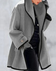 Stylish Double Breasted Wool Coat