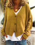 Comfortable Relaxed Fit Knit Cardigan