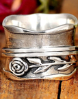 Blossom Vintage Silver Ring