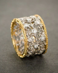 Zirconia Leaf Ring for Women