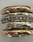 Thick Vintage Ring in Gold and Silver