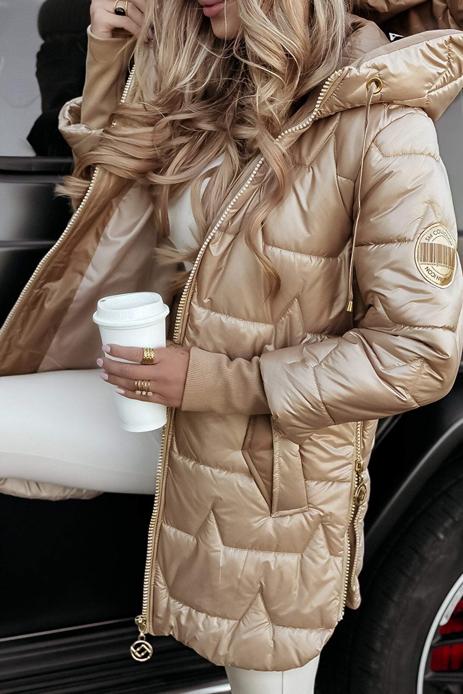 Cozy Padded Hooded Winter Coat
