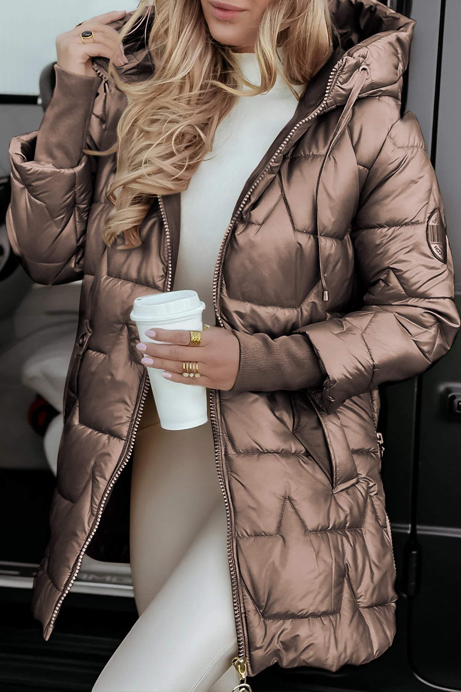 Cozy Padded Hooded Winter Coat