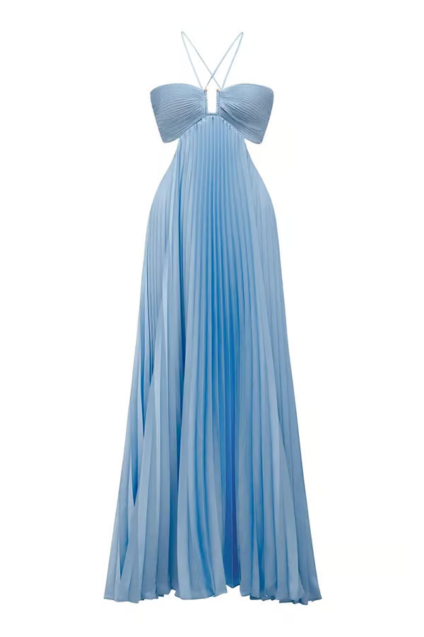 Summer Glow Halter Maxi Dress