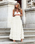 Flowy Layered Maxi Skirt for Women