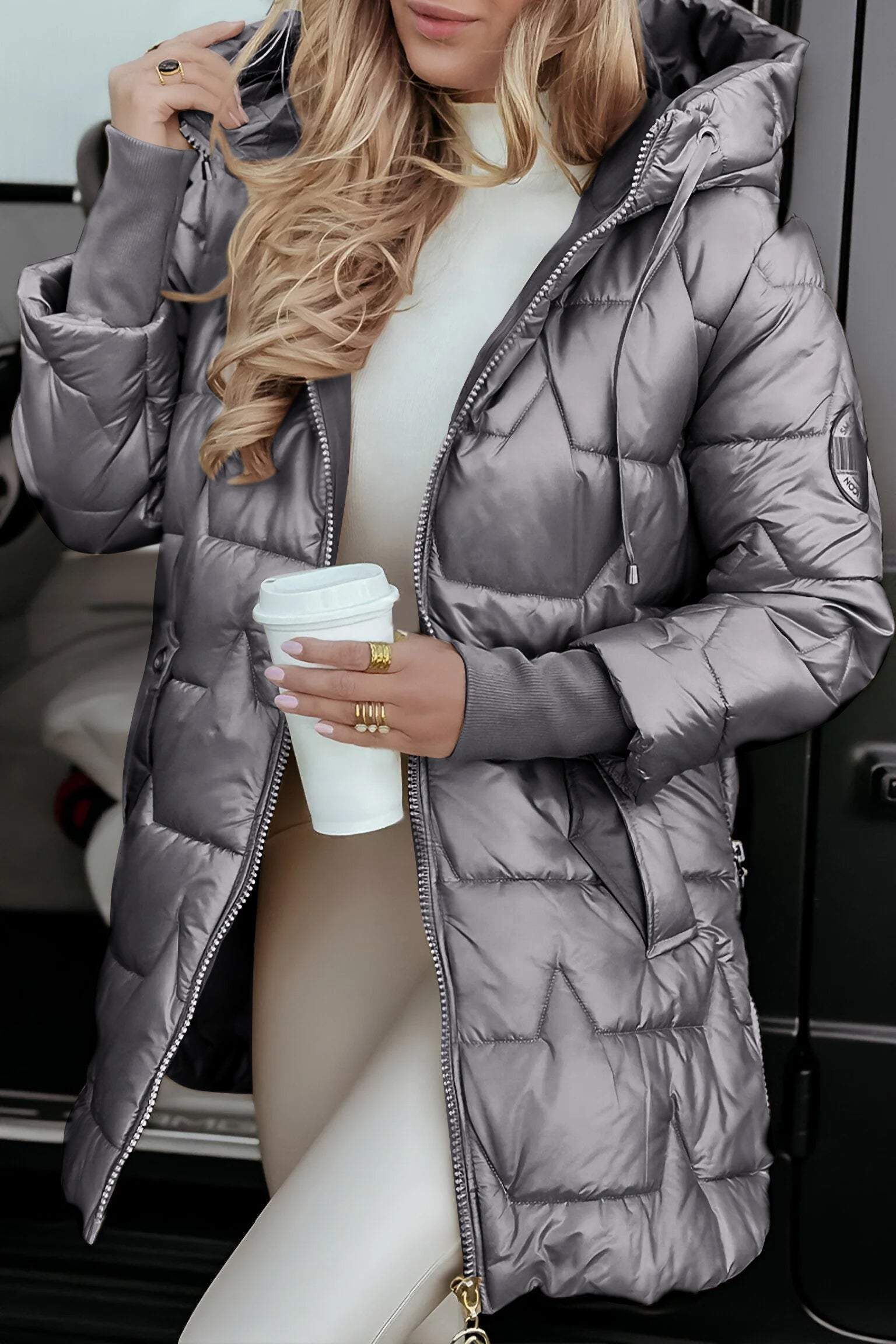 Cozy Padded Hooded Winter Coat