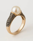 Vintage Pearl & Diamond Ring