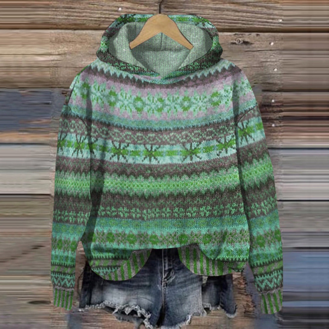 Warm Winter Norwegian Pullover Hoodie