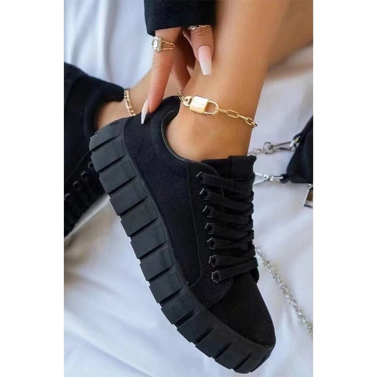 Stylish Plain Colored Women's Sneakers