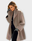 Chic Windproof Long Coat for Women