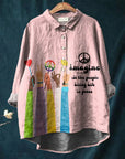 Peace Art Shirt with Hippie Vibe
