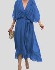 Gentle Tiered Ruffle Midi Dress