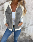 Stylish Distressed Denim Casual Jacket