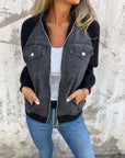 Stylish Distressed Denim Casual Jacket