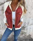 Stylish Distressed Denim Casual Jacket