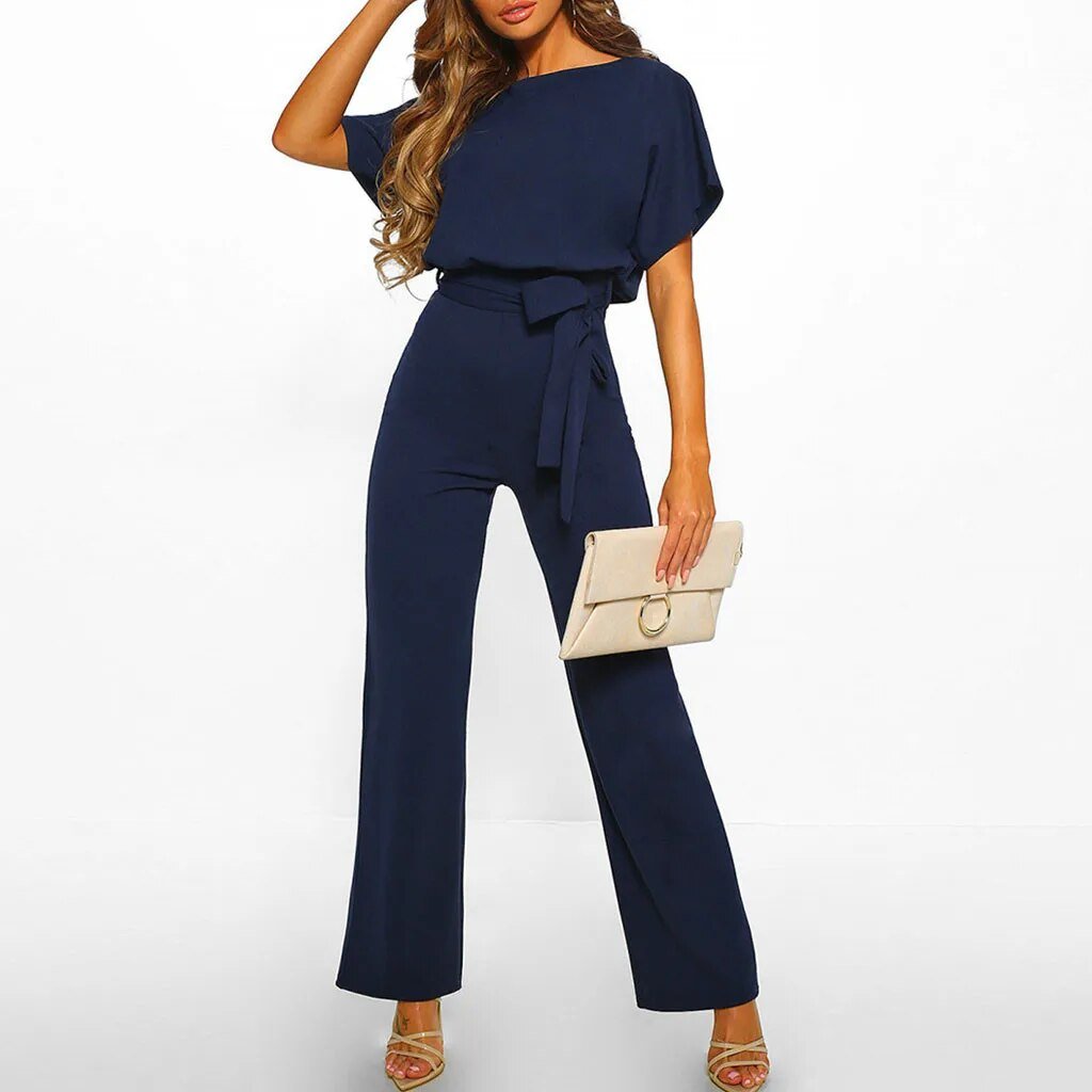 Summer Jumpsuit with Wide Legs for Women
