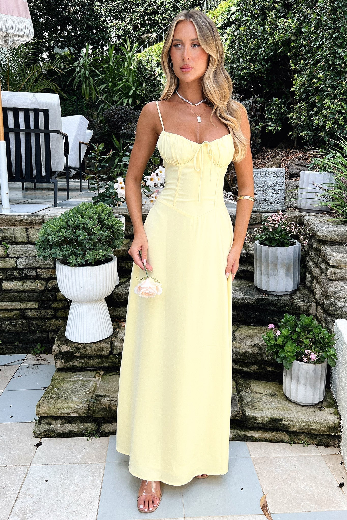 Elegant Spaghetti Strap Maxi Wrap Dress