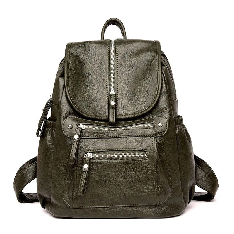 Soft Leather Backpack with Lightweight Feel