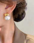 Elegant Pearl Drop Earrings Vintage Style