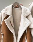 Stylish Faux Shearling Zip-Up Jacket