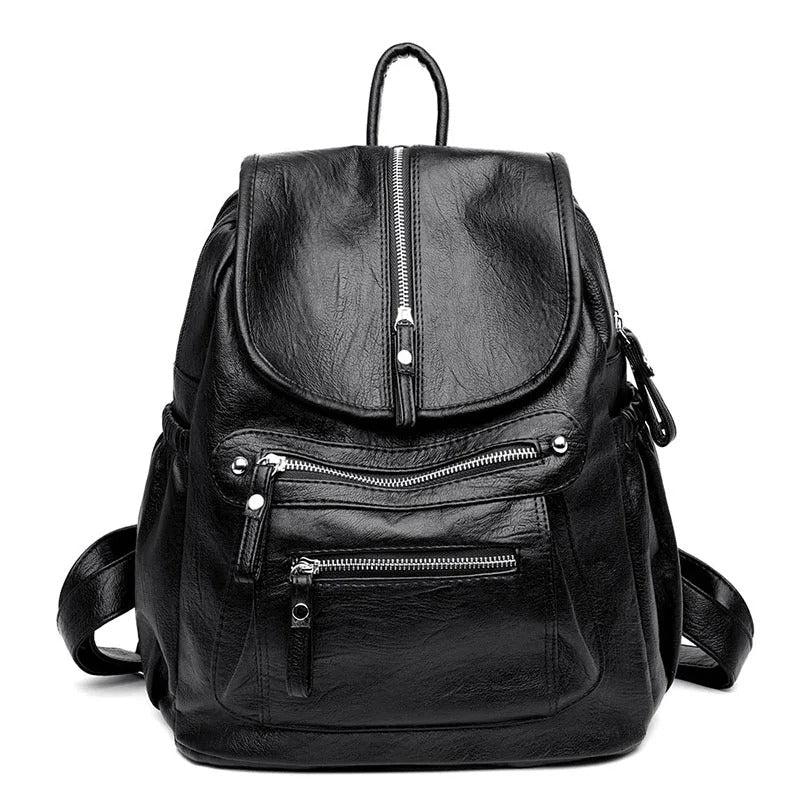 Soft Leather Backpack with Lightweight Feel