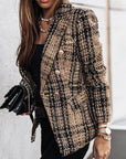 Lightweight Checked Blazer Jacket
