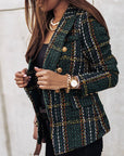 Lightweight Checked Blazer Jacket