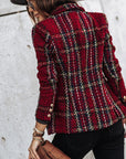 Lightweight Checked Blazer Jacket