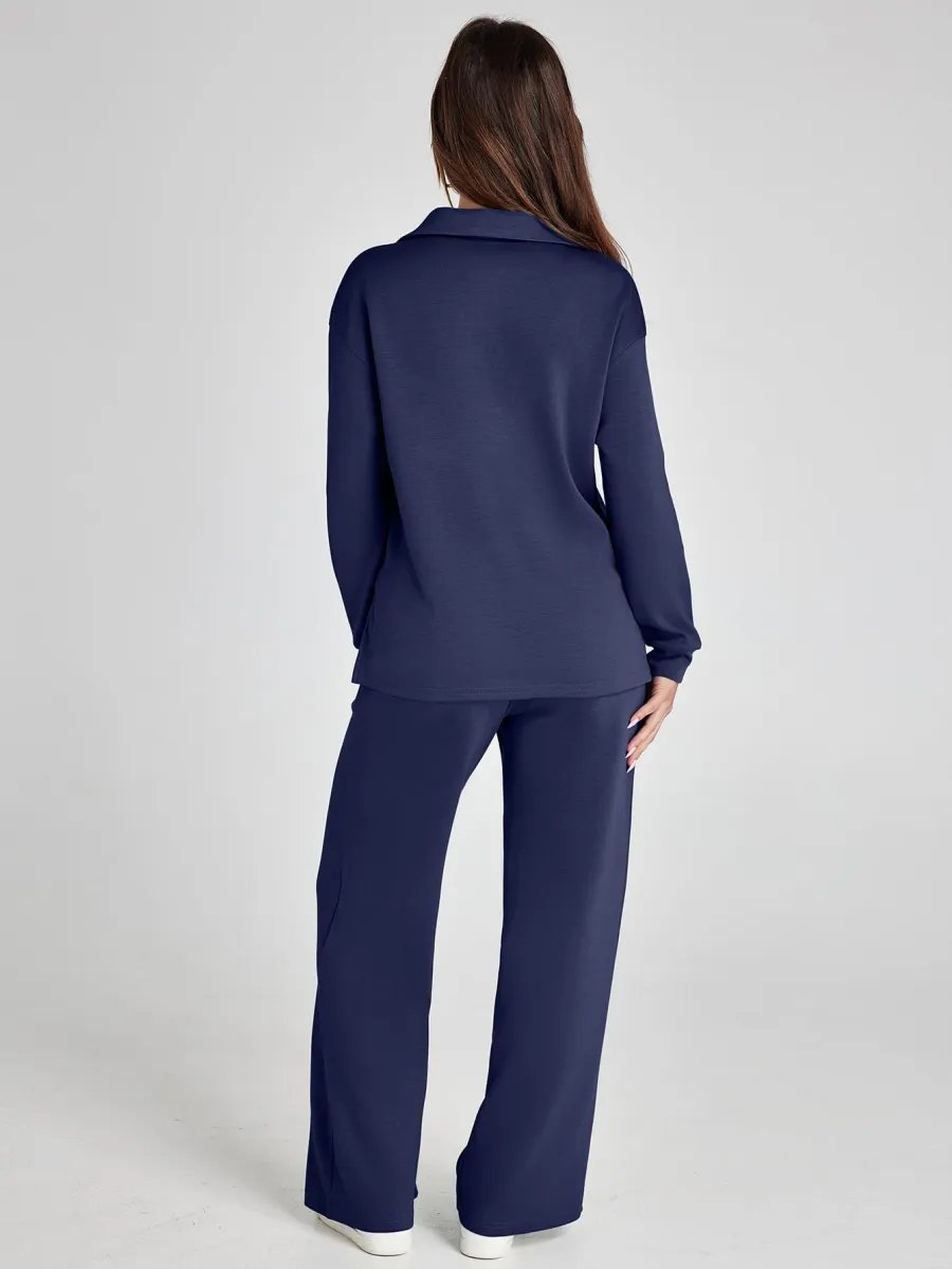 Casual Long Sleeve Two-piece Set