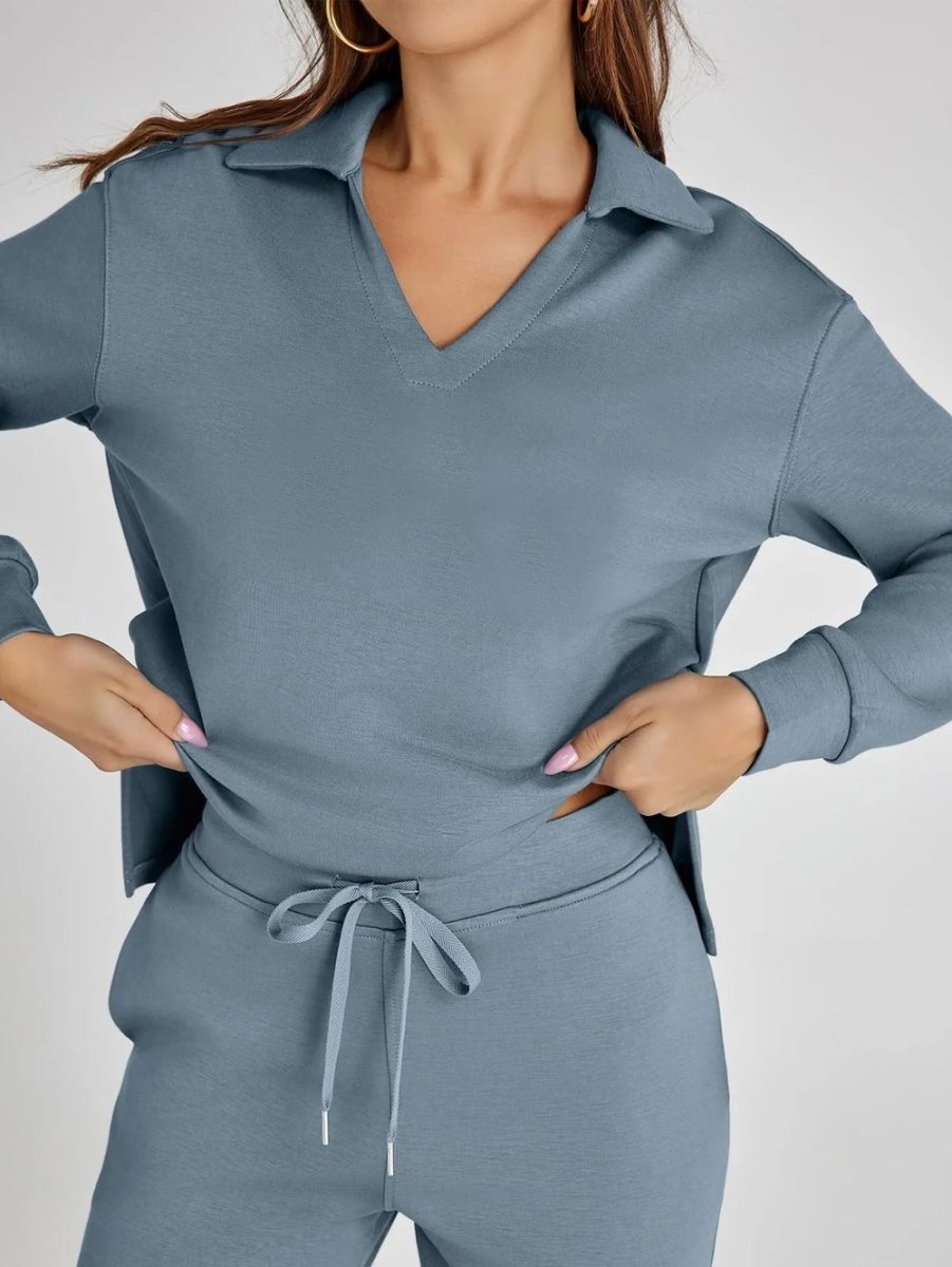 Casual Long Sleeve Two-piece Set
