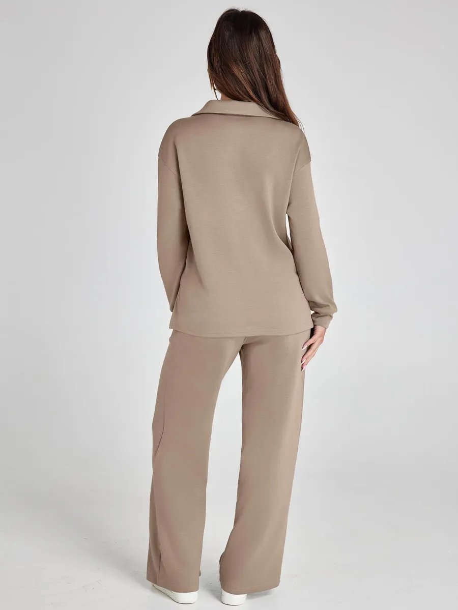 Casual Long Sleeve Two-piece Set