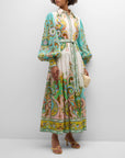 Luxe Balloon Sleeve Maxi Dress