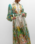 Luxe Balloon Sleeve Maxi Dress