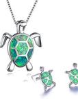 Sea Turtle Necklace and Earring Set