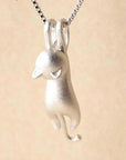 Sterling Silver Playful Kitty Necklace