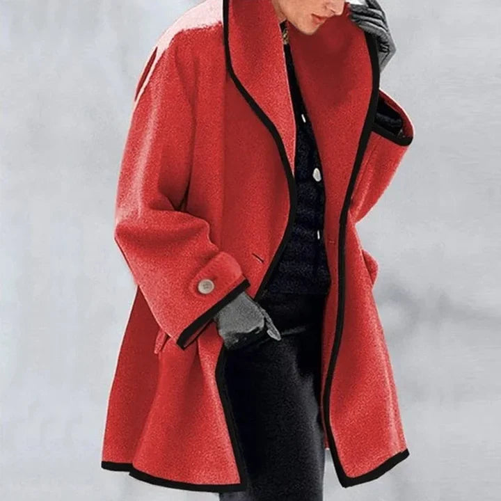 Stylish Double Breasted Wool Coat