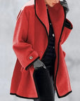 Stylish Double Breasted Wool Coat