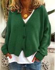 Comfortable Relaxed Fit Knit Cardigan