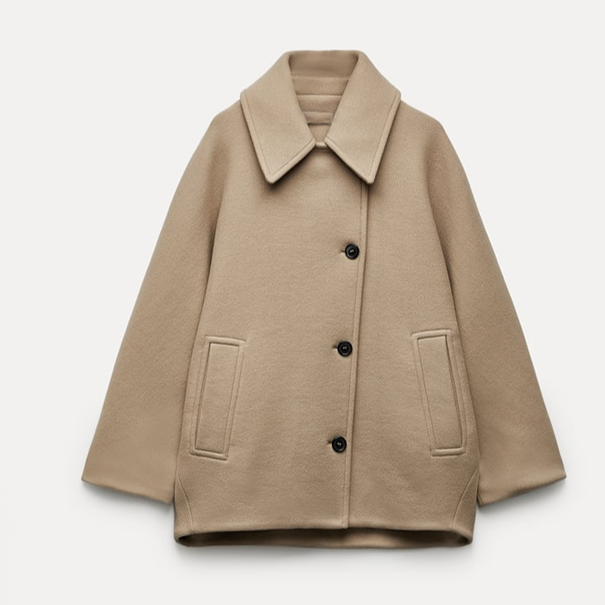 Chic Oversized Wool Jacket Women